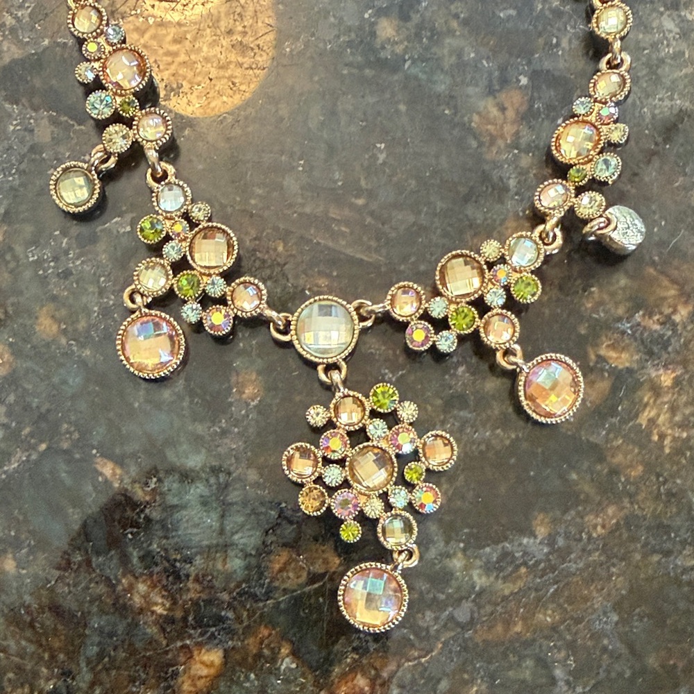 NWT Charter Club Gold and Silver Floral Necklace Set - Picture 4 of 5